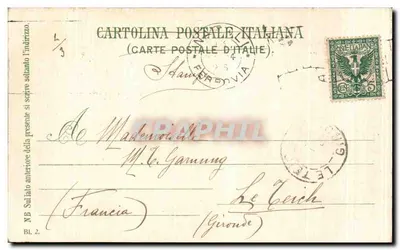 Villa Municipale già Nazionale e Riviera di Chiaia — Napoli — Edit. E. Ragozino — Rewers