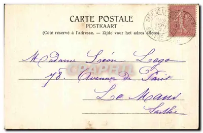 Anvers — Le Pilotage — seria artystyczna nr 18 — Rewers