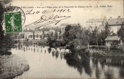 Montbéliard - Vista da Allan tirada da Ponte do Trem — L. Tallat, Edit.