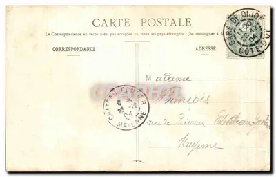 Dijon - L'Ouche w Parku - L. V., wyd. n°221 — Rewers