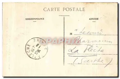Auxonne - Statua Napoleona I — Wyd. Lib. Granger, ul. du Bourg — Rewers