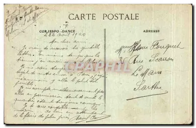 Melun — Place & Avenue de la Care — Editor não visível — Verso