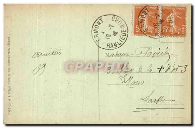 Saint-Prix - A Torre do Castelo — editor desconhecido, número de série não visível — Verso