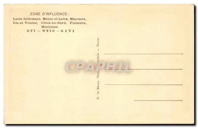 União dos Trabalhadores Intelectuais do Oeste — filial da CTI — sede social à 8, rue Lekain, Nantes — Verso