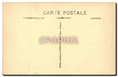Avignon - Palacio de los Papas — vista histórica con texto descriptivo — Edición Artística IDEALE M.F. Beau — Reverso