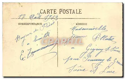 Paryż — Katedra Notre-Dame — wydawca nieznany, numer seryjny nieczytelny — Rewers