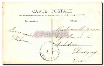 Loudun - L'Hospice — vista aérea — Dando-Berry, Loudun 409 — Verso