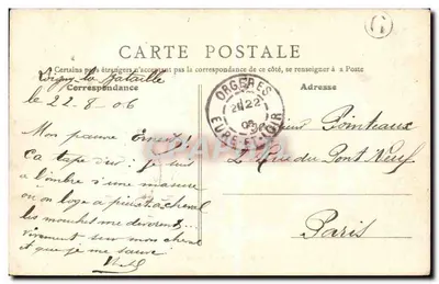 Orgères — Aleja Poczty — L. Martin, wyd., n°15 — Rewers