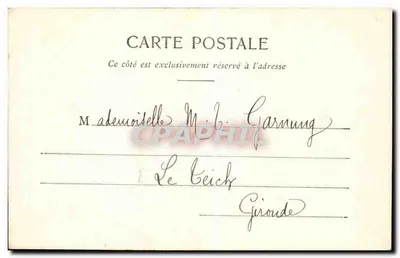 Sallès (Gironde) — Wieża kościoła św. Piotra — Henry Guillier, 31, 42 bis i 44, rue Fonneuve — Libourne — Rewers