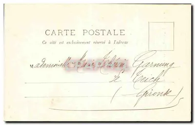 Langon, perto de Bordeaux — Igreja de St-Gervais — Henry Guillier, 31, 12 bis e 44, rue Fonneuve, Libourne — Verso