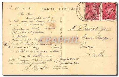 Saint-Jean-d'Angély (Charente-Inférieure) — As Escadas de Bernouël sobre a Boutonne — Edição Gaby, n°64 — Verso
