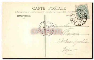 Dijon — Godzina z Katedry Najświętszej Maryi Panny — Jacquemart, wyd. n°29 — Rewers
