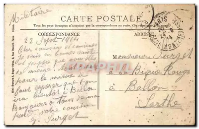 Montdidier - Colégio St-Vincent — Faucheux, editor — Verso