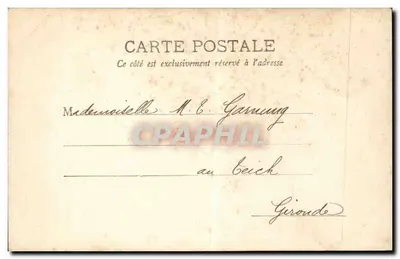 Mulher com cabelos cacheados — La Pinnette Lointaine — Série 167, editada em Marselha — Verso