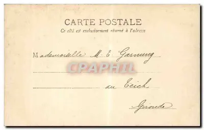 Jonge vrouw in badpak — Marseille, 30 december 1903 — R. Serie 167 — Achterkant