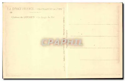 Castillo de Loches — Le Logis du Roi — Edición de Arte YVON, n°90 — Reverso