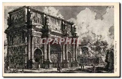 Arco do Triunfo — gravura histórica — A. Vincent, Rue du Reaux-Arts, Paris