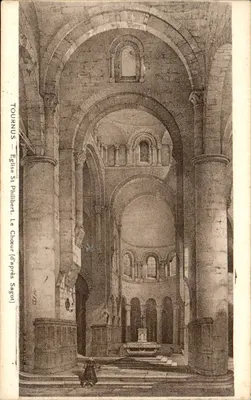 Tournus — Igreja de São Filiberto. O Coro (segundo Sagol)