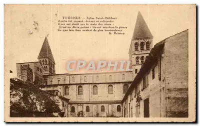 Tournus — Igreja de São Filiberto — editor G. Cézard, n° 13