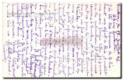 Bourbon-Lancy — O Grand Hôtel du Farc — editor desconhecido, número de série não visível — Verso