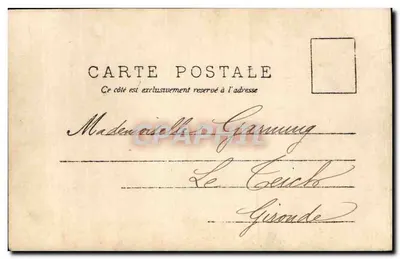 Vrouw in jurk met motieven — St Amand-Mont-Roud, 29 december 1903 — M.A. — Achterkant
