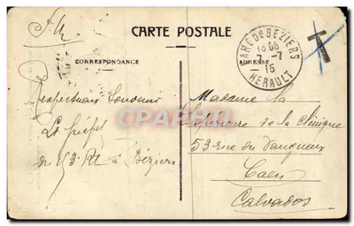 Béziers — Abside katedry św. Nazareza — Wyd. Marius Pons, Béziers, nr 5 — Rewers