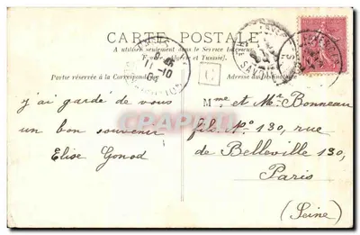 Faver ges i Mont Charvin — Pittier, Fot.-wyd., Annecy, nr 112 — Rewers