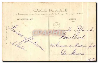 St-GERMAIN-LAVAL (Loira) — Katedra — wydawca nieodczytalny — Rewers