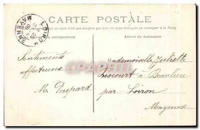 Pré-en-Pail — Castelo da Chauvinière — La Mayenne Illustrée — Verso