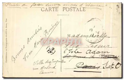 CANNES — Boulevard de la Croisette e il Mont Chevalier — Edizione Giletta, fot. Nice, n° 403 — Verso