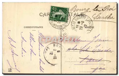 Bagnères-de-Bigorre — El Campo de César, desde donde se disfruta de una magnífica vista — Fototipia Labouche Frères, Toulouse — Reverso