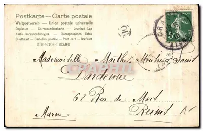Vaulx-en-Velin — scène hivernale avec maison enneigée — éditeur 'Postkarte — Carte postale' et série 137/138 — Back