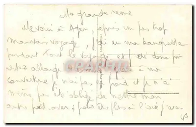 Agen - O ponte Canal sobre a Garonne — editor LL — Verso