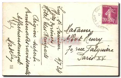 Luz — Visão geral e entrada da Vale de Barèges — Les Hautes-Pyrénées — Editor: Louvois Frères, Toulouse — Verso