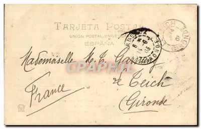 San Sebastián — Widok z tunelu — Hauser y Menet, Madryt — Rewers