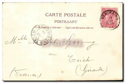 Beauraing — Szkoła siostry — wyd. J. Saimpain, Beauraing — Rewers