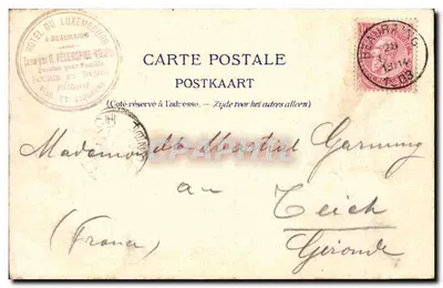 Beauraing -- Centro — Edit. J. Saimpain, Beauraing — Reverso