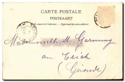 Beauraing — Ruiny zamku — Sąd godowny po pożarze — J. Saimpain, A Beauraing — Rewers