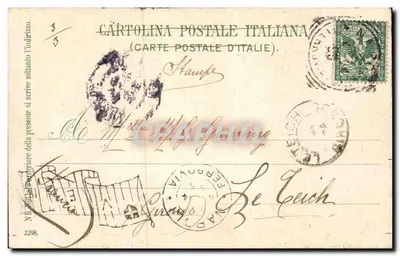 Panorama dos dois golfs de Nápoles e de Salerno — Gapri — Ed. E. Regozino, Galleria Umberto, Nápoles — Verso