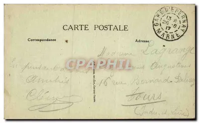Épernay — Kerk van Sint-Pieter en Sint-Paulus — Uitgever niet geïdentificeerd, serie-nummer 2 — Achterkant