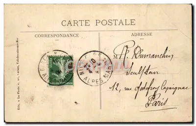 Nice — Stacja P.-L.-M. — Wyd. La Photo, Villedieu-sur-Mer — Rewers