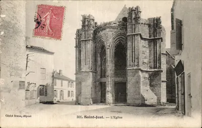 Saint-Just — A Igreja — Cliché Braun, n°301