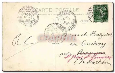 Brides-les-Bains — O Torrent das Allues — E. Reynaud, Editor, Chambéry, n°1679 — Verso