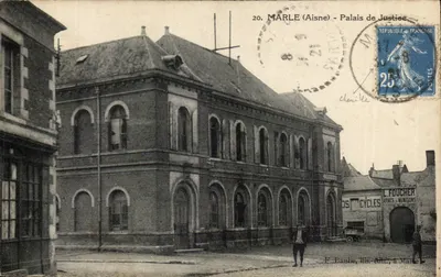 Marle (Aisne) - Palácio de Justiça — Editor F. Banbe, n°20