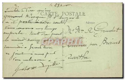 Marle (Aisne) - Palácio de Justiça — Editor F. Banbe, n°20 — Verso