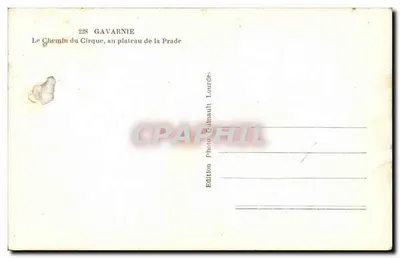 Gavarnie — Het Pad naar het Cirque, op het plateau van de Prade — Foto Lourdaut — Achterkant