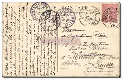 Cirey-les-Bois — Casa de Diane de Poitiers — Tarjeta postal — Reverso