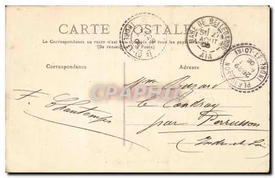 Perte van de Rhône — Bellegarde — Lucien Michieux, uitgever Bellegarde — Achterkant