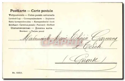 Cone de pinheiro — citação de Édouard Gaustier — n° 2122/1 — Verso