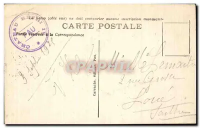 Pau — O Castelo de Henrique IV, fachada principal — C. - 187, editor Carrache — Verso